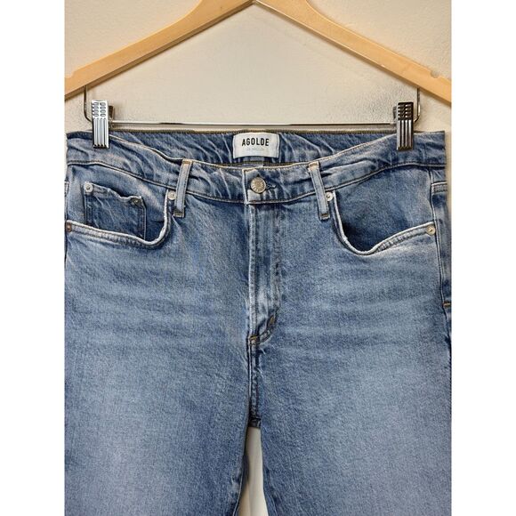 Agolde Women's A133-3002 Size 28 Blue Swerve Toni Mid Rise Skinny Jeans - Picture 4 of 6